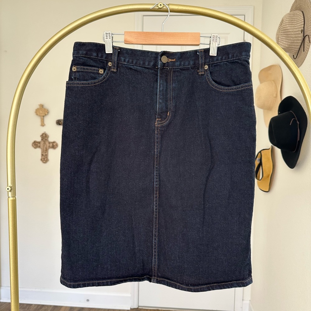 Lauren Ralph Lauren Indigo Denim Skirt